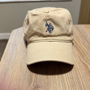 Polo by Ralph Lauren Beige Cap with Blue Logo